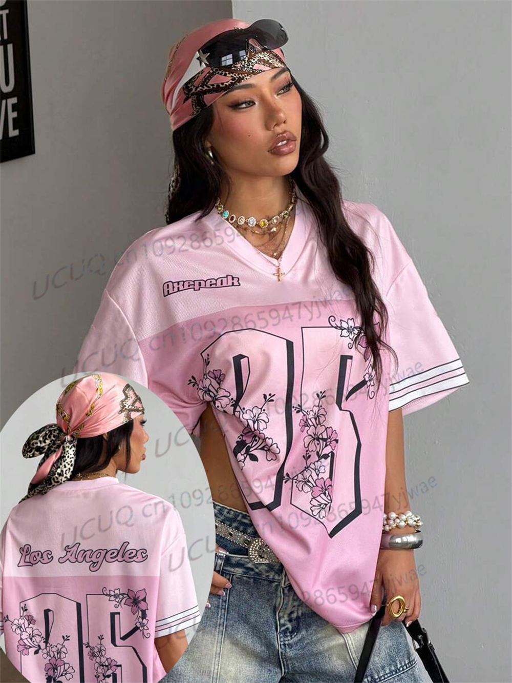 Street Fashion In Japanese - Japanese Cherry Blossom Digital Graphic Jersey