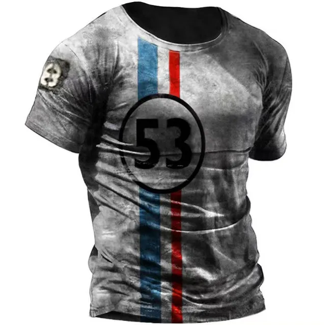 Street Fashion Casual - Men's Summer Retro 3D Print Sports