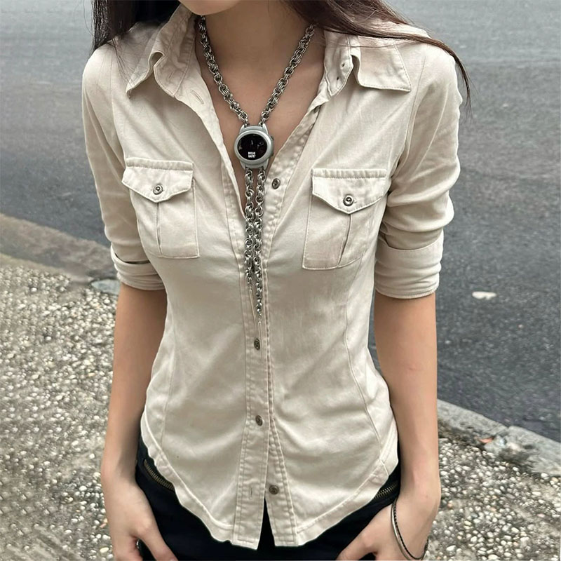 Street Fashion In Japanese - Half Sleeve Button Up Shirts for