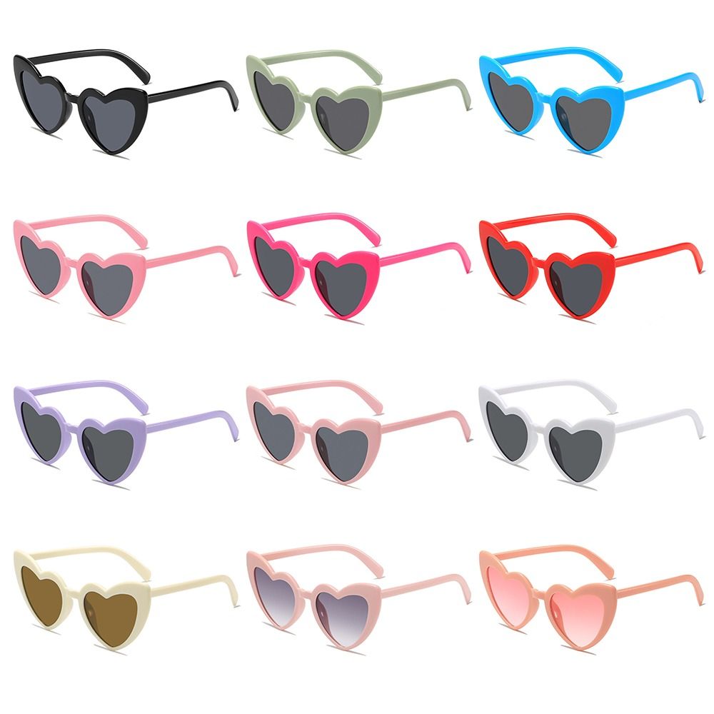 Street Fashion Shoot - UV Protection Heart-Shaped Sunglasses Trendy Irregular