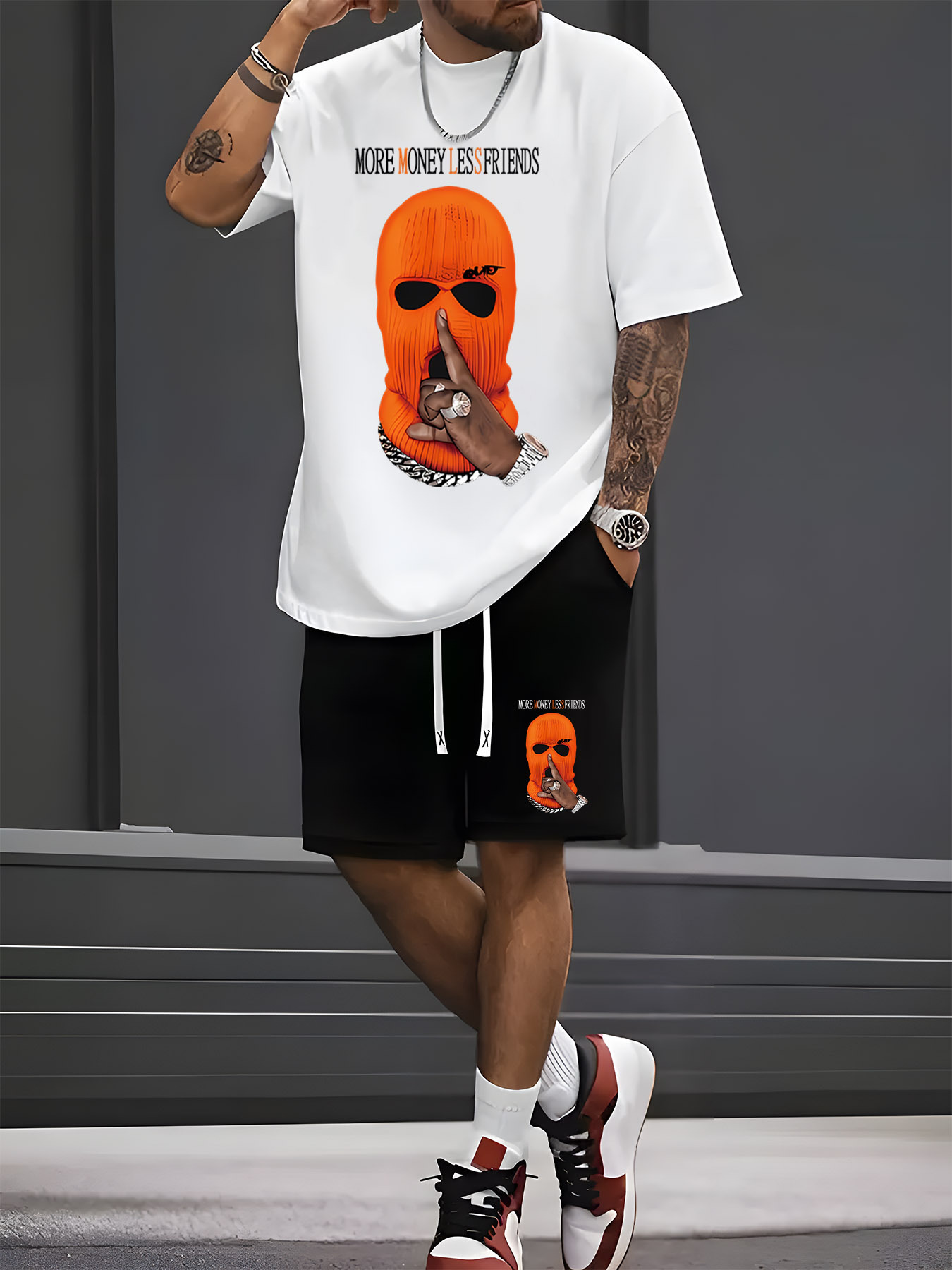 Street Fashion In China - 2026 Summer New Men's Short-Sleeved Shorts