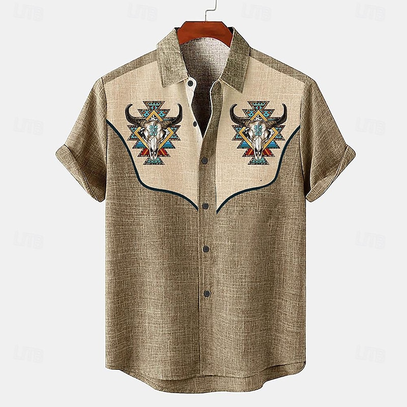 Linen Men's Shirt Short Sleeve - Parade Fashion Street 评论和价格
