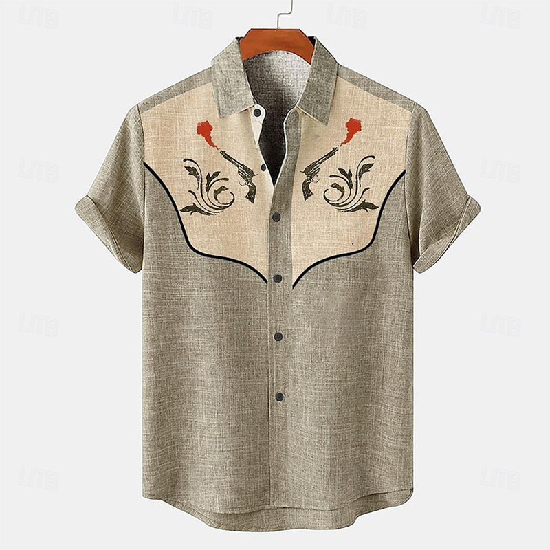 Linen Men's Shirt Short Sleeve - Parade Fashion Street 评论和价格