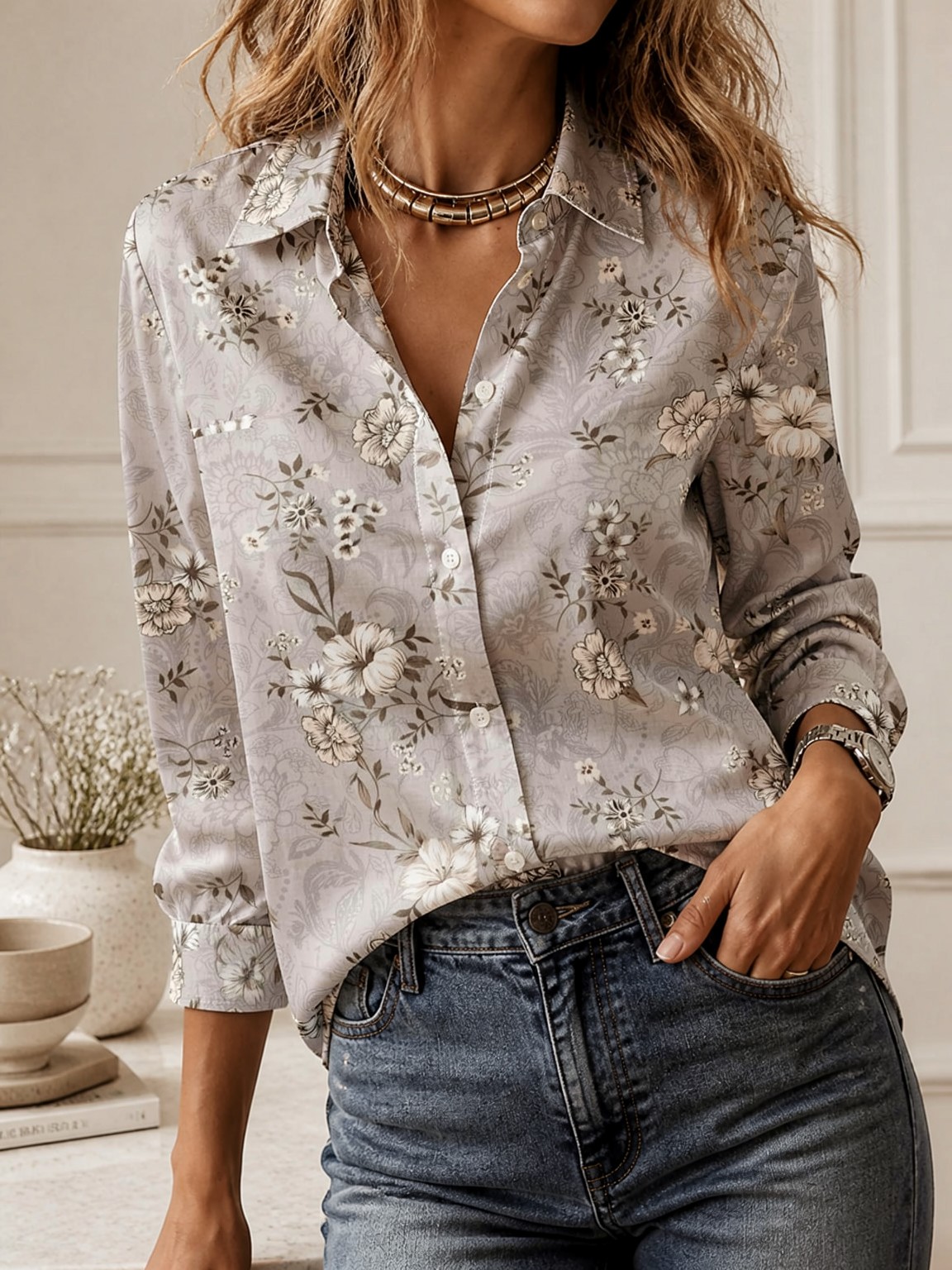 2026Women Turn Down Collar Lon - Fashion Streetwear 评论和价格