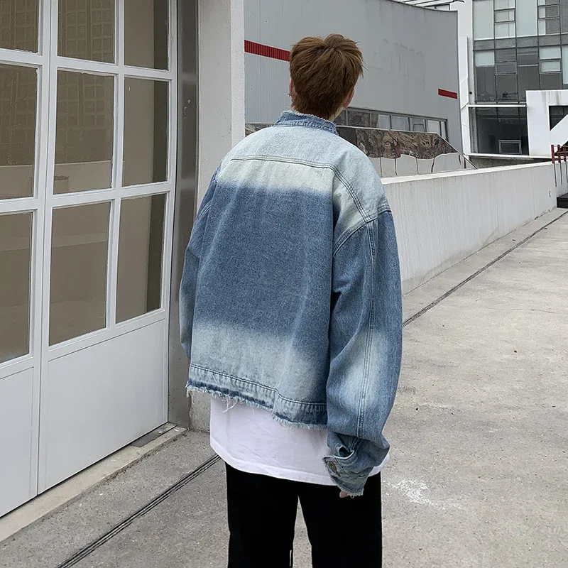 American Retro Hip Pop Raw Edg - Street Fashion Jeans Men 评论和价格