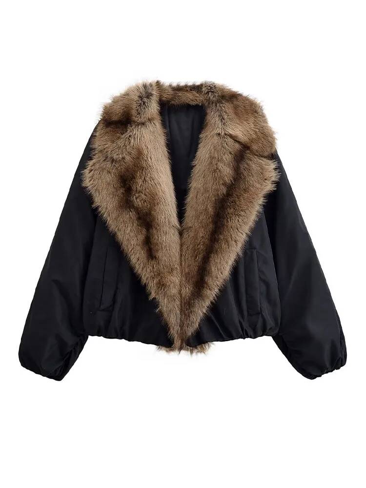 Women Fashion Faux Fur Collare - Street Fashion Taiwan 评论和价格