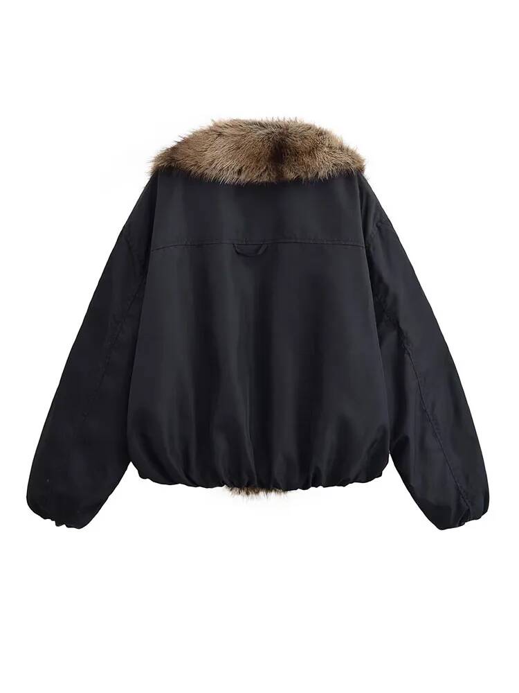 Women Fashion Faux Fur Collare - Street Fashion Taiwan 评论和价格