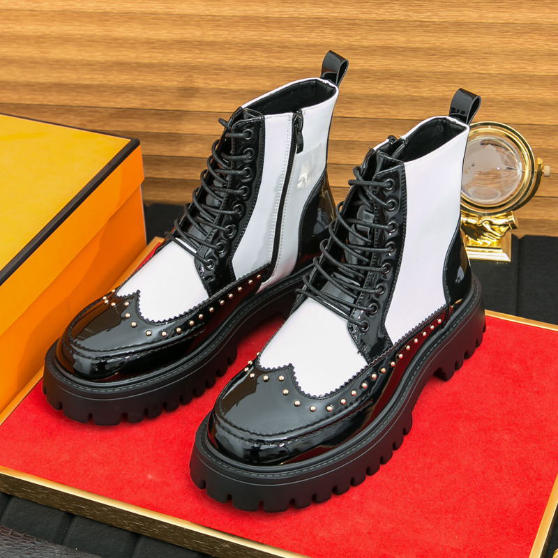 Fashion Rivet Men Ankle Boots  - Parade Fashion Street 评论和价格