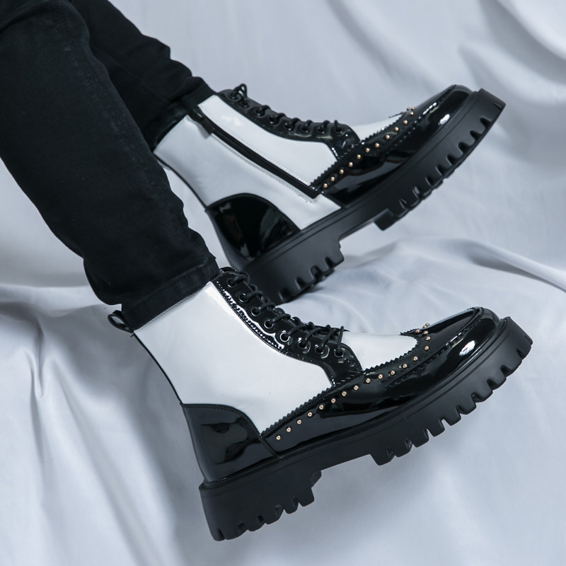 Fashion Rivet Men Ankle Boots  - Parade Fashion Street 评论和价格