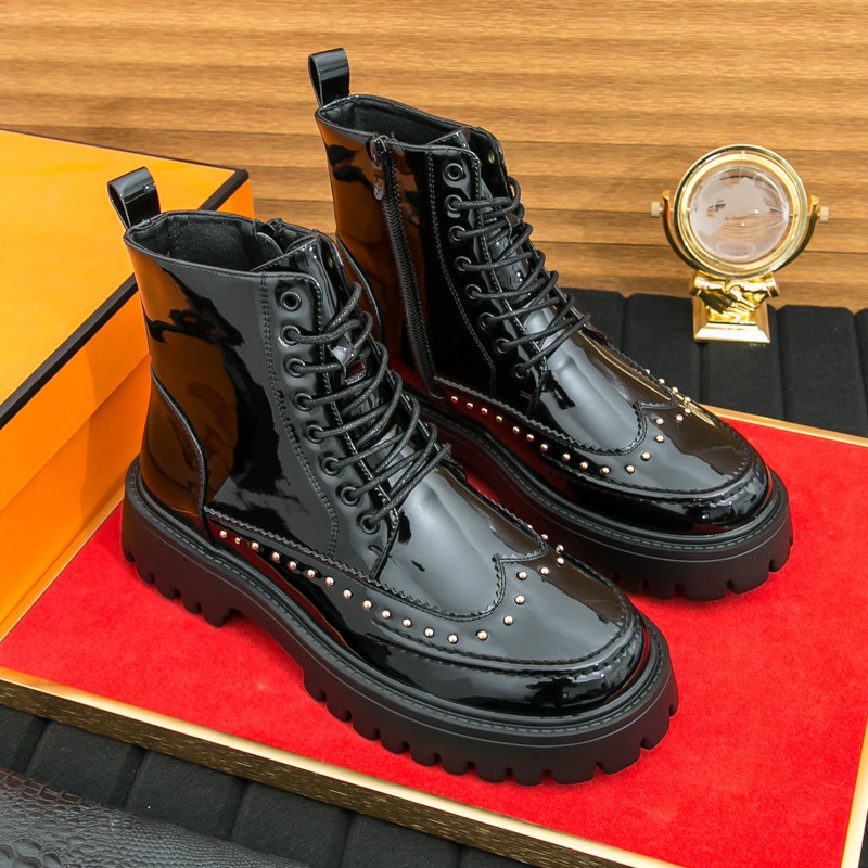 Fashion Rivet Men Ankle Boots  - Parade Fashion Street 评论和价格