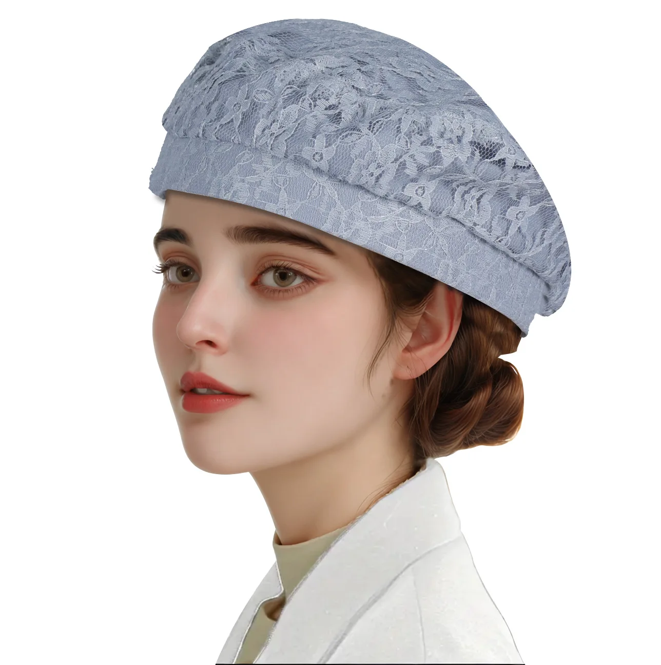 Lace Beret Ladies Summer Stree - Street Fashion Shoot 评论和价格