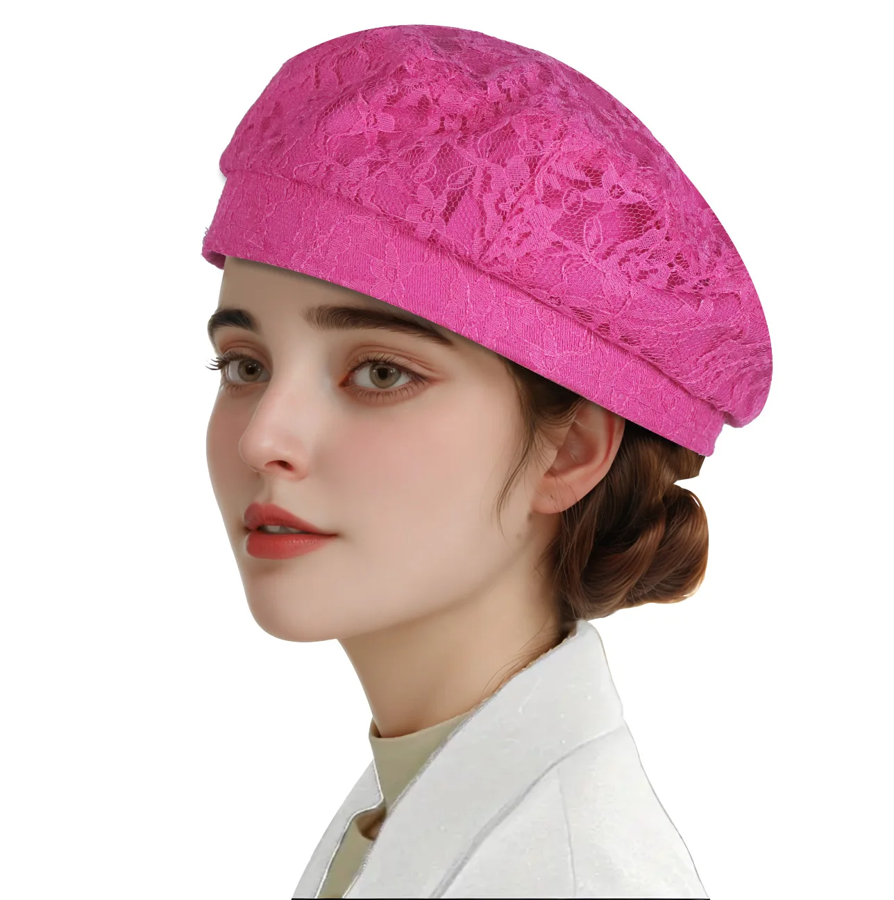 Lace Beret Ladies Summer Stree - Street Fashion Shoot 评论和价格