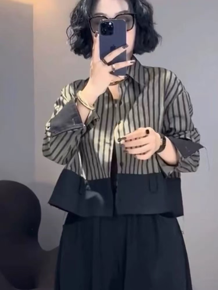 Retro Design Short Jackets Shi - Street Fashion In Korea 评论和价格