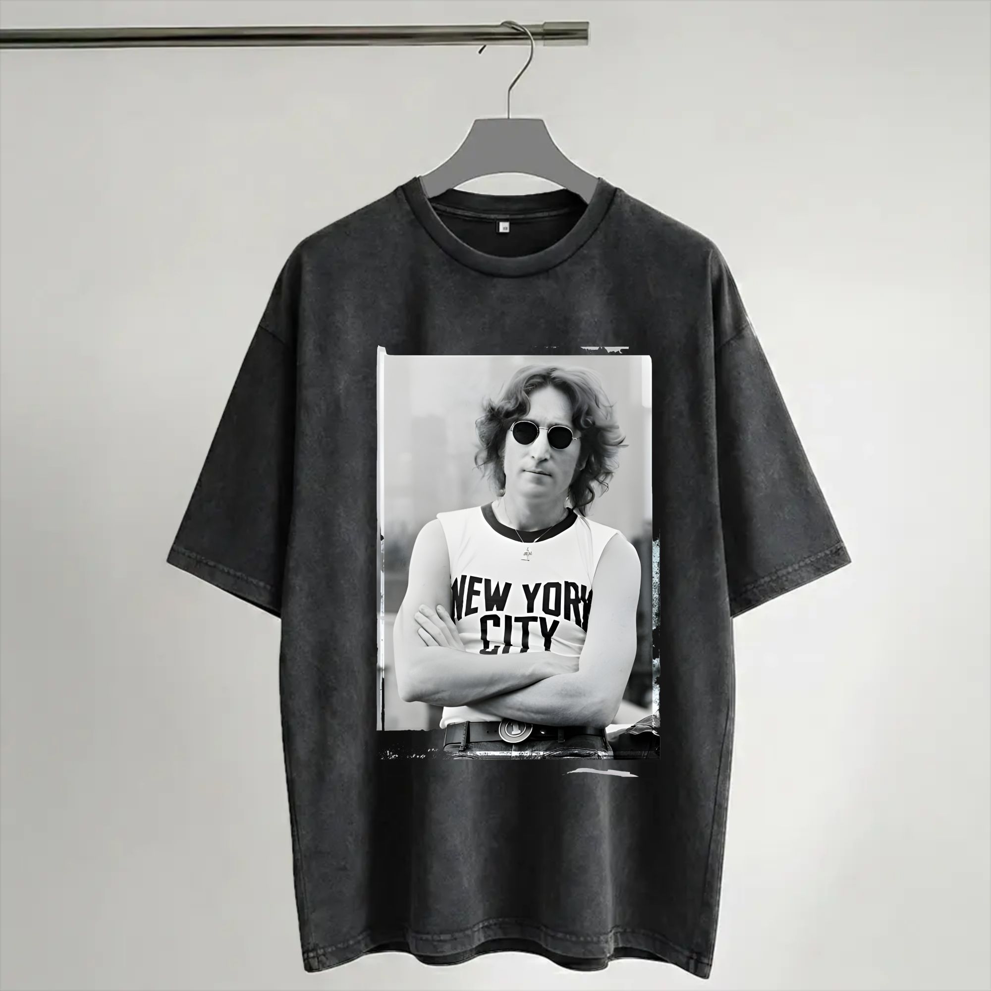 Harajuku Washed Shirt John Len - Street Fashion Outfit For Men 评论和价格
