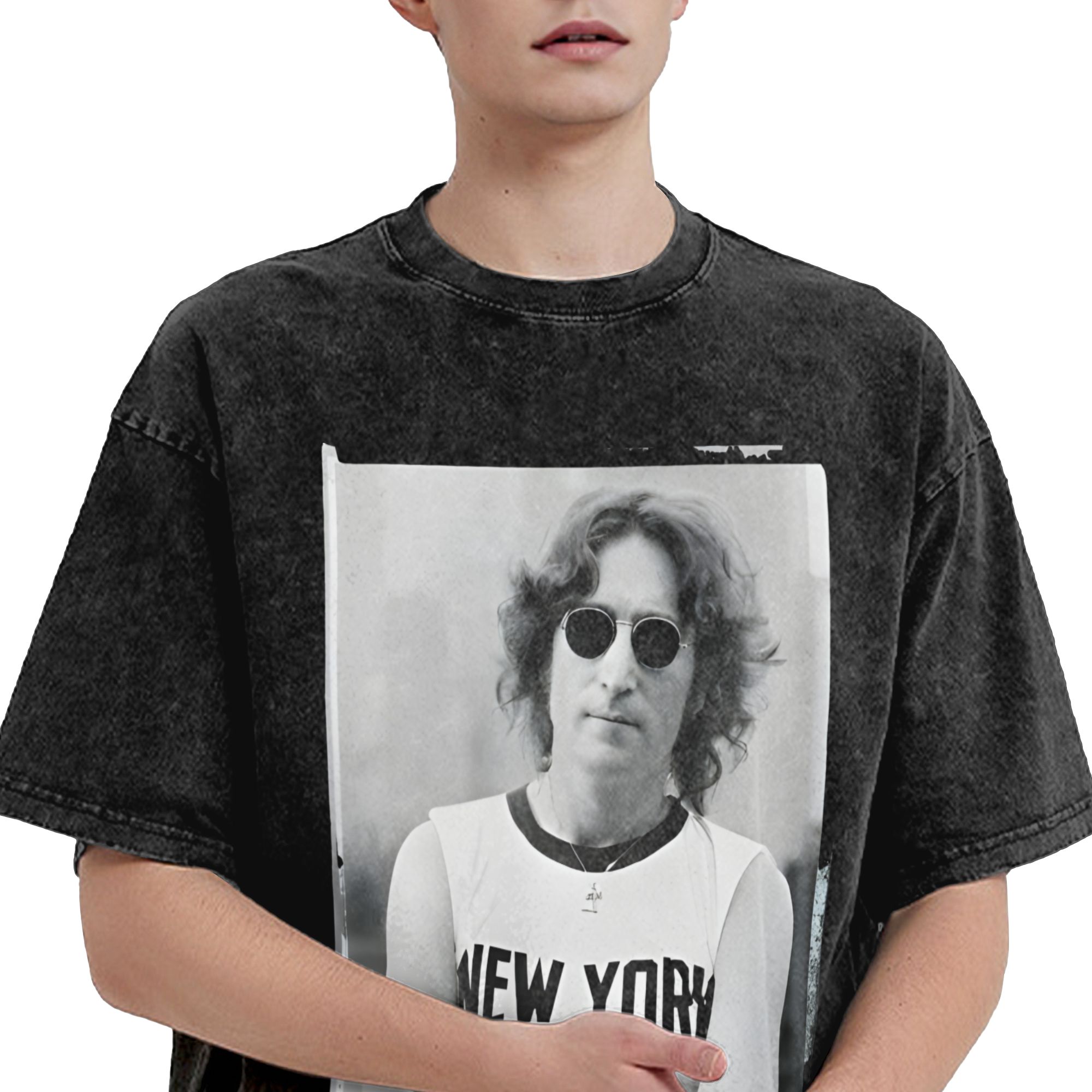 Harajuku Washed Shirt John Len - Street Fashion Outfit For Men 评论和价格