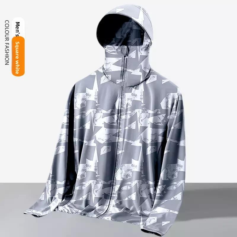 Unisex Summer Loose-Fit Hooded - Reflective Jacket Running 评论和价格