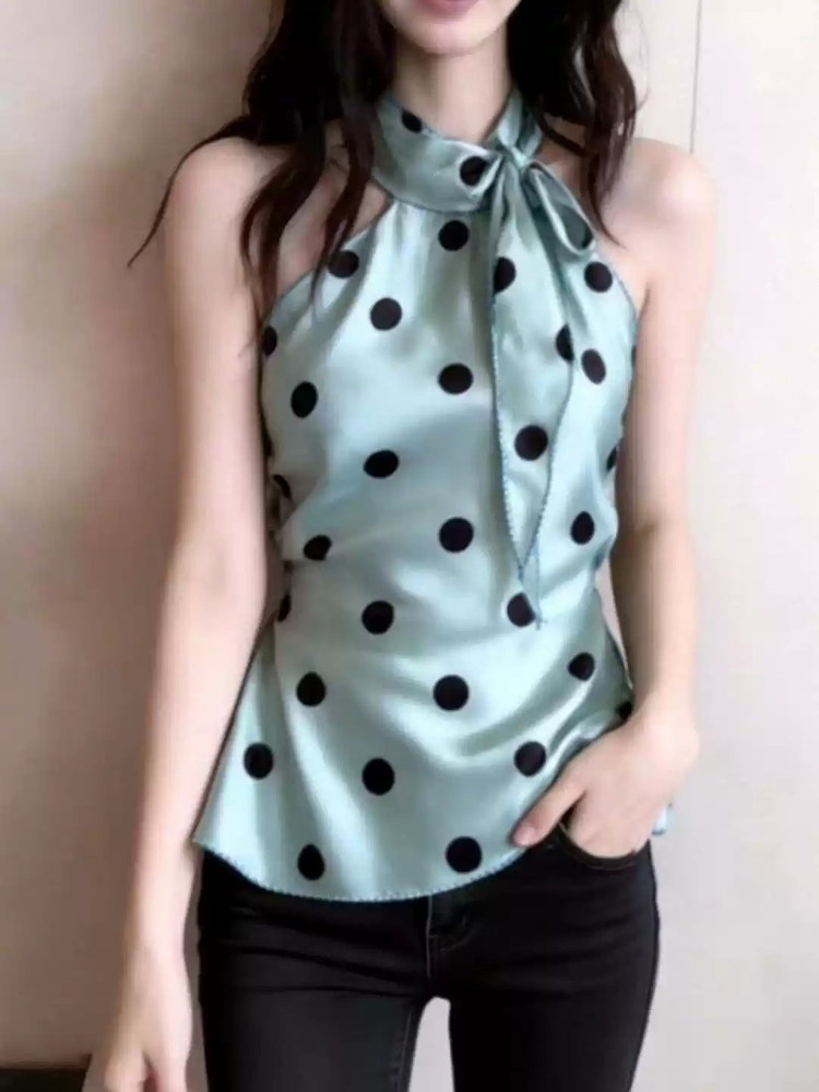 Y2k Vintage Fashion Polka Dot  - Street Fashion In Japanese 评论和价格