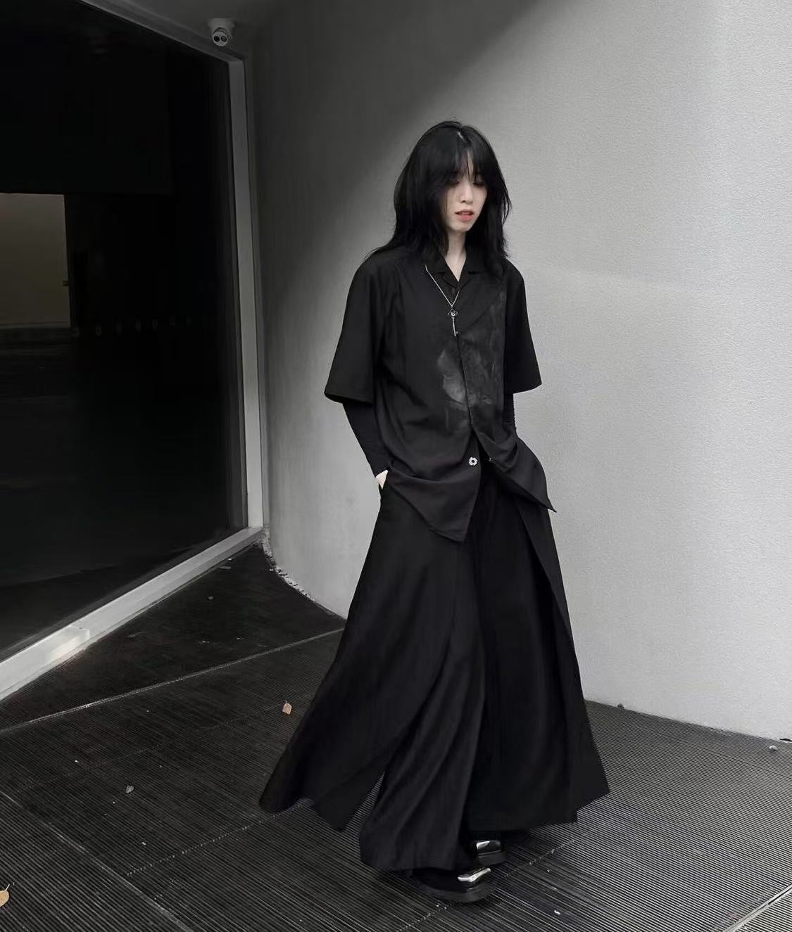 Cool Black New Chinese Style C - Street Fashion Outfit For Men 评论和价格