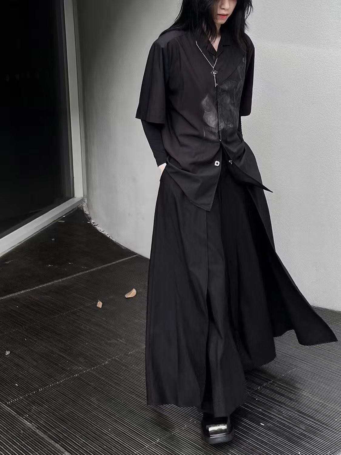 Cool Black New Chinese Style C - Street Fashion Outfit For Men 评论和价格