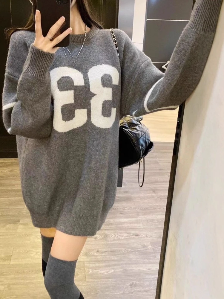 Y2K Vintage Knitted Sweater Wo - Fashion Streetwear 评论和价格