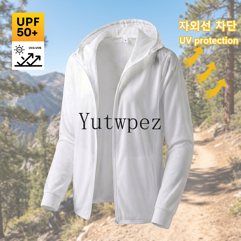 UPF 50+ Men Sun Protection Jac - Reflective Jacket Running 评论和价格