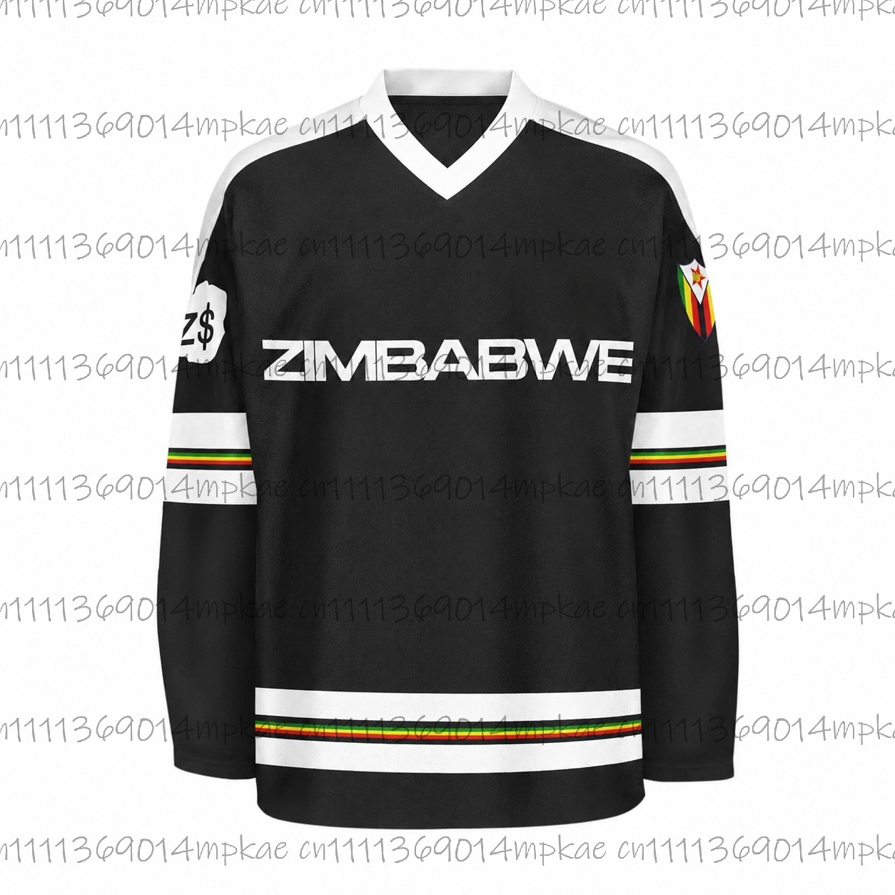 Men's Zimbabwe Printed V-Neck  - Fashion Streetwear 评论和价格