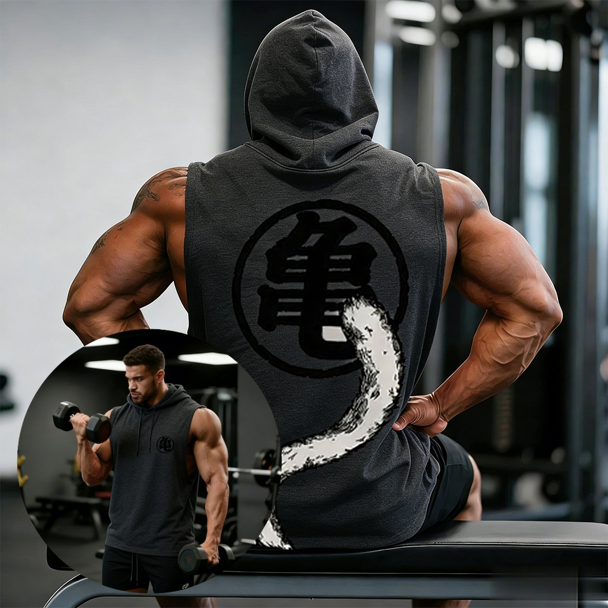 2026 Dragon Ball Anime Gym Ves - Graphic Hoodie Streetwear 评论和价格