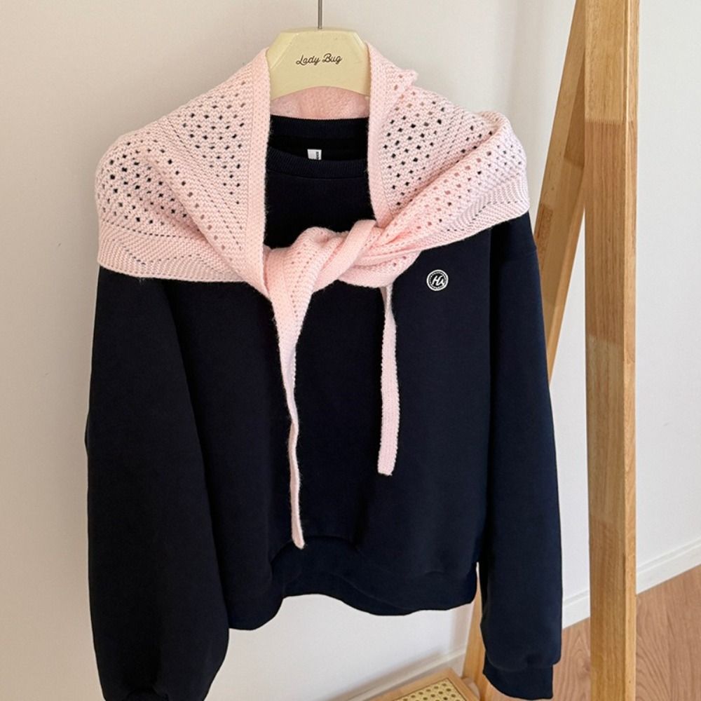 Hollow Out Knitted Triangle Sc - Street Fashion Shoot 评论和价格
