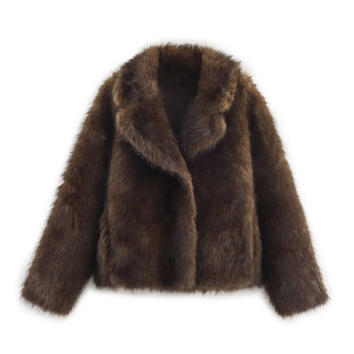 Double-Sided Artificial Fur Ef - Street Fashion Taiwan 评论和价格