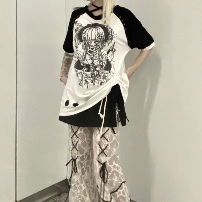 Y2k T Shirts Women Clothing St - Street Fashion In Japanese 评论和价格