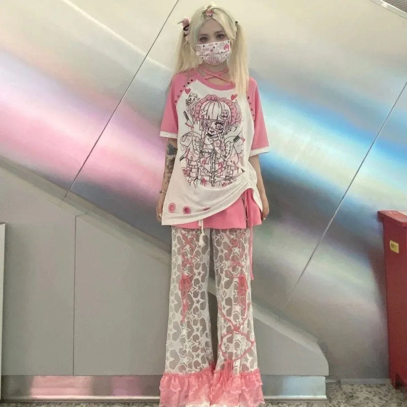 Y2k T Shirts Women Clothing St - Street Fashion In Japanese 评论和价格