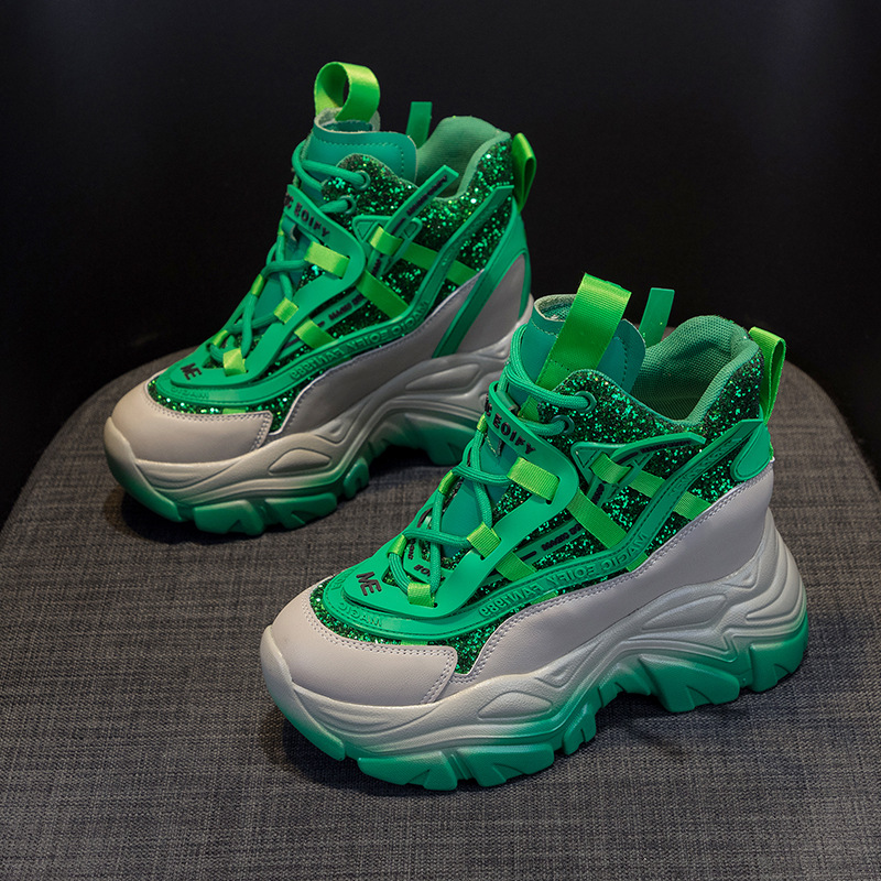 2025 Women's Hidden Wedge Snea - Chunky Sneaker Platform 评论和价格