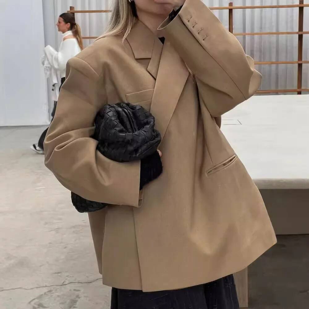 Fashion Blazers Coat Women Lon - Street Fashion Taiwan 评论和价格