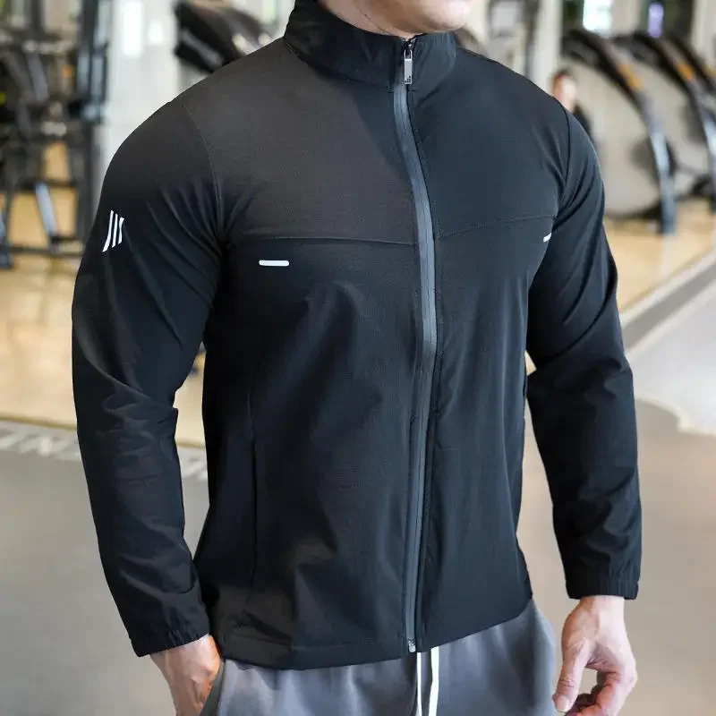 Ice Silk Thin Shirts Tops Spor - Reflective Jacket Running 评论和价格