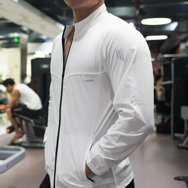 Ice Silk Thin Shirts Tops Spor - Reflective Jacket Running 评论和价格