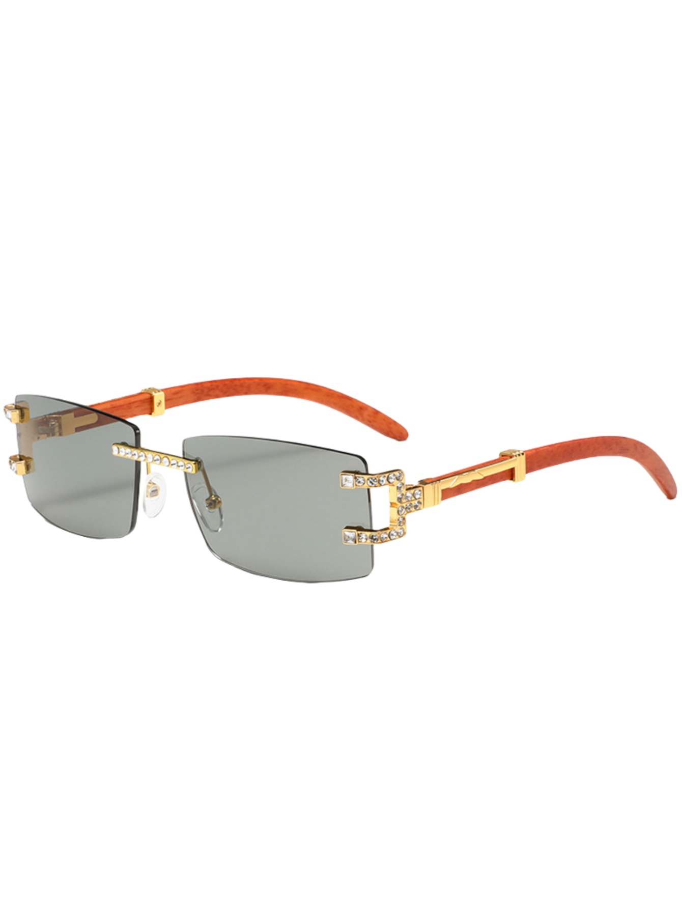 Wood leg retro fashion sunglas - Street Fashion Shoot 评论和价格