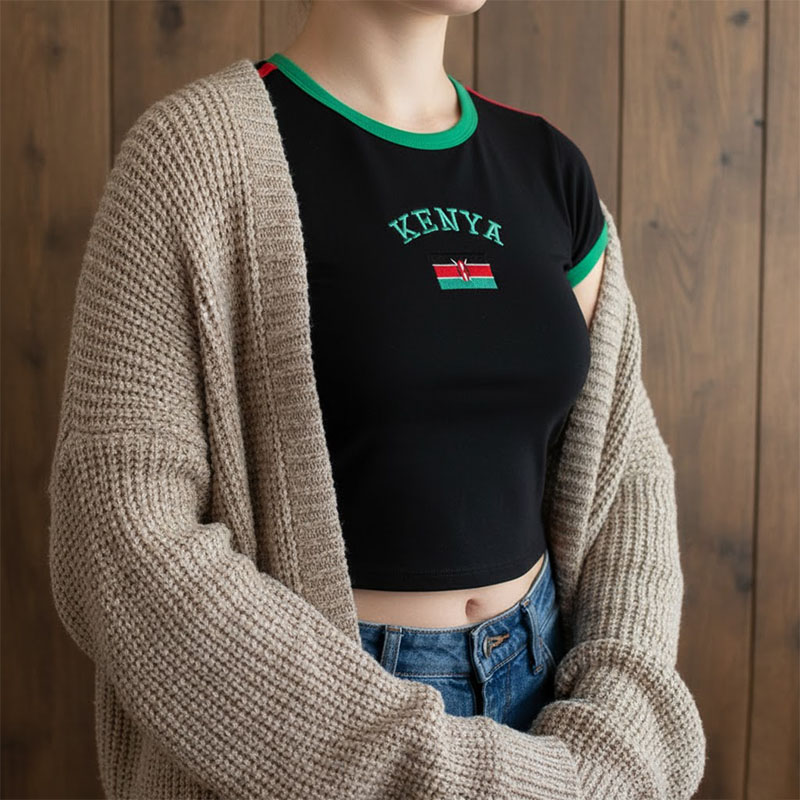 Kenya Printed Crop Top Y2K Sex - Street Fashion Kenya 评论和价格