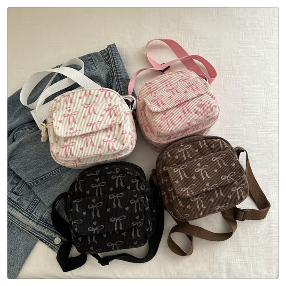 Women's Corduroy Small Shoulde - Street Fashion In Korea 评论和价格
