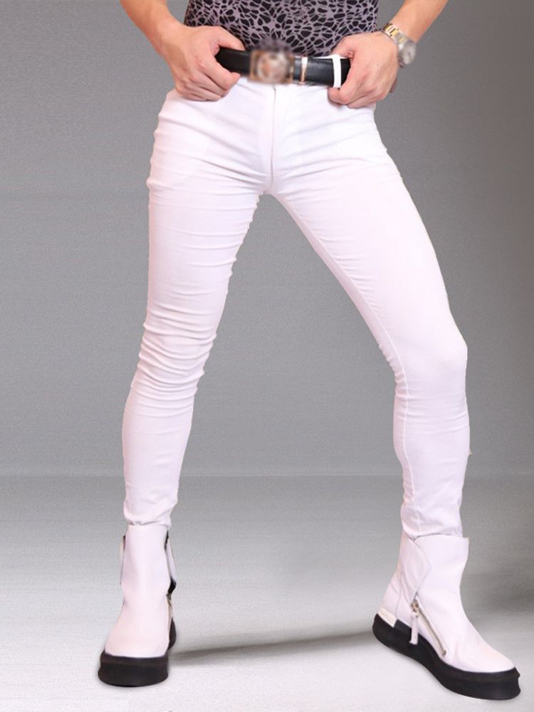 M-3XL Mens Elastic Denim Jeans - Street Fashion Jeans Men 评论和价格