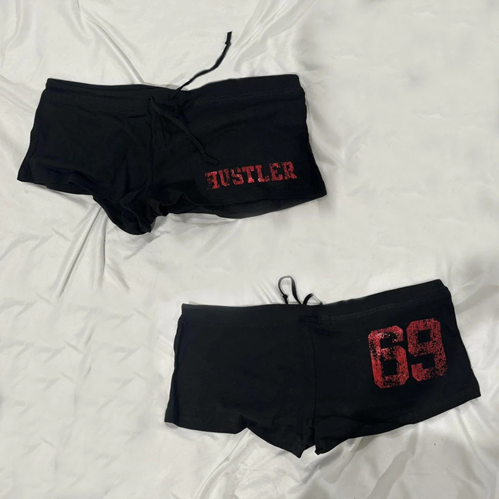 Summer Retro Punk Shorts Casua - Street Fashion American 评论和价格