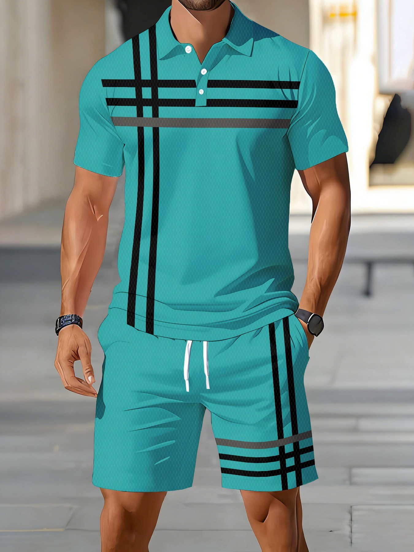 2026 Summer American Men's Pol - Street Fashion American 评论和价格