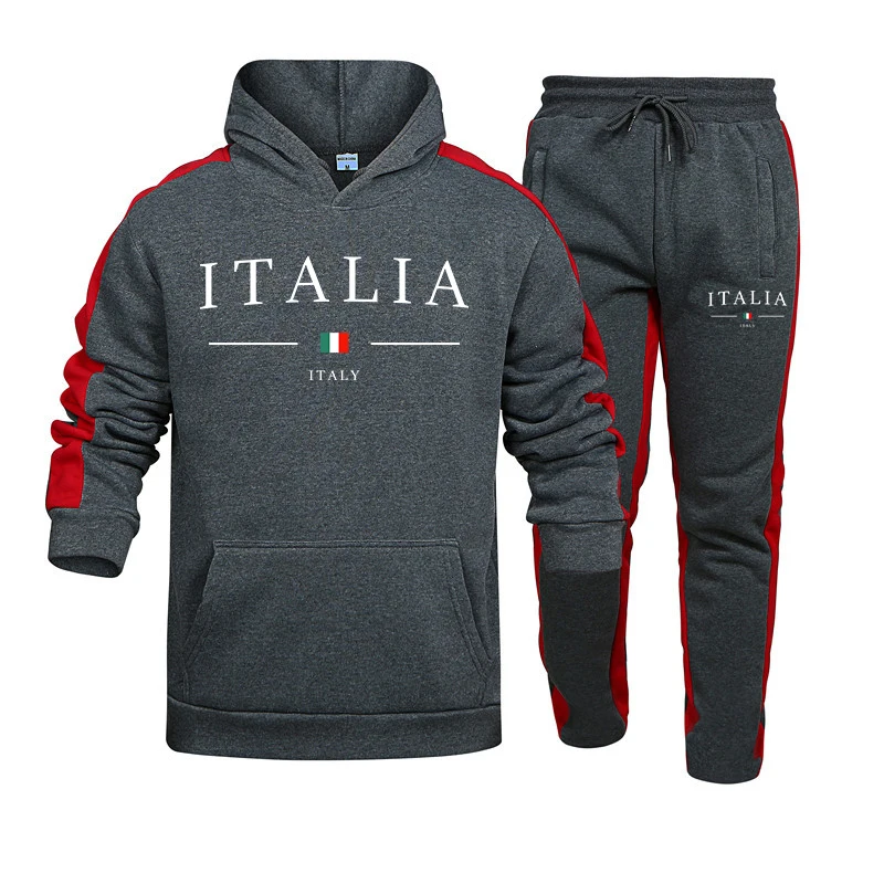Men's Tracksuit 2 Pcs Sets Fas - Street Fashion Outfit For Men 评论和价格