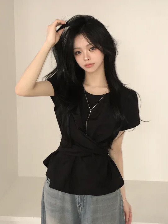 Fashionable Chic Waist-Cinchin - Street Fashion In Korea 评论和价格