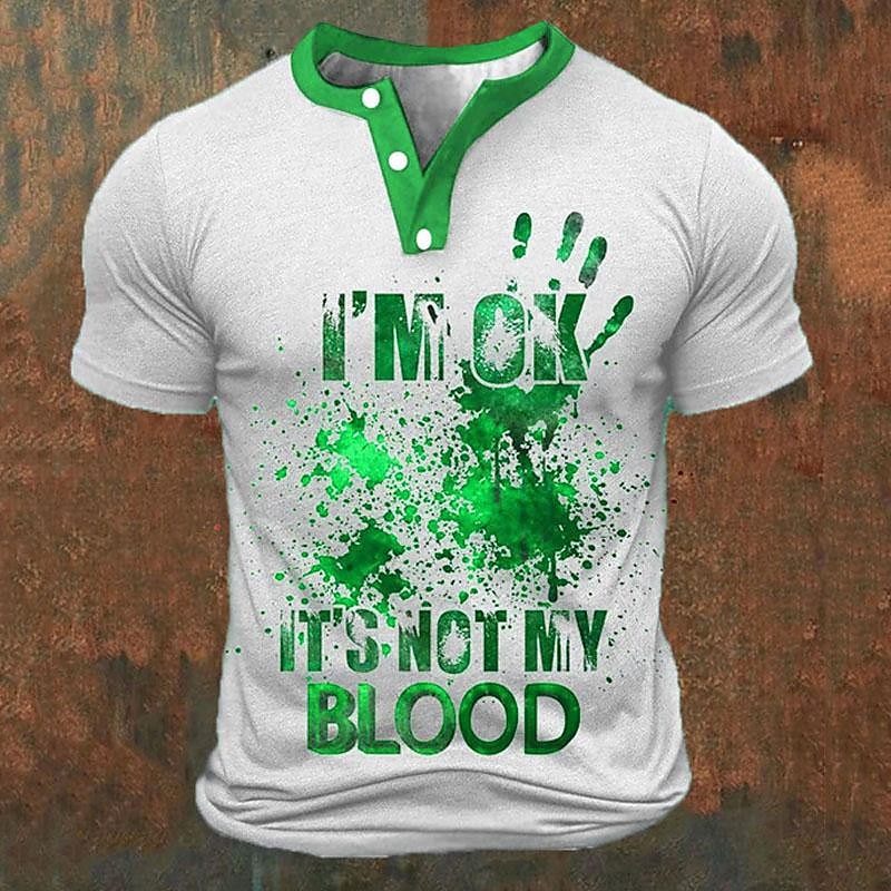 Funny 3D Letter Print Men's He - Street Fashion In China 评论和价格
