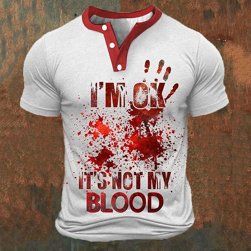 Funny 3D Letter Print Men's He - Street Fashion In China 评论和价格
