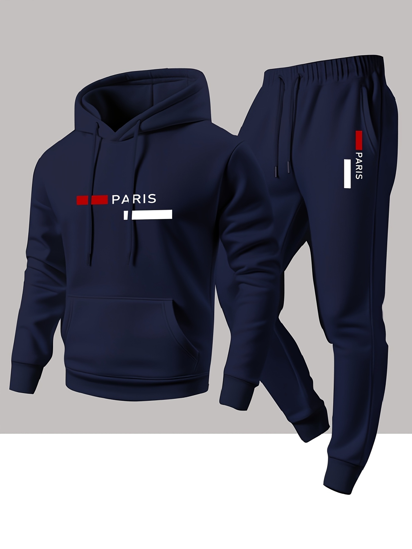 men tracksuit,2‑piece set,urba - Graphic Hoodie Streetwear 评论和价格