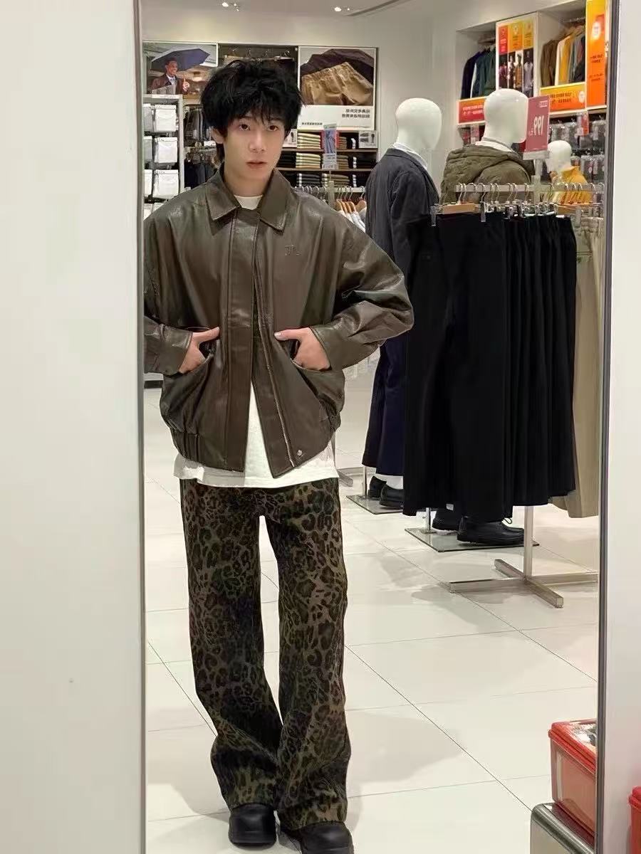 Korean Harajuku retro QICHE me - Street Fashion Jeans Men 评论和价格