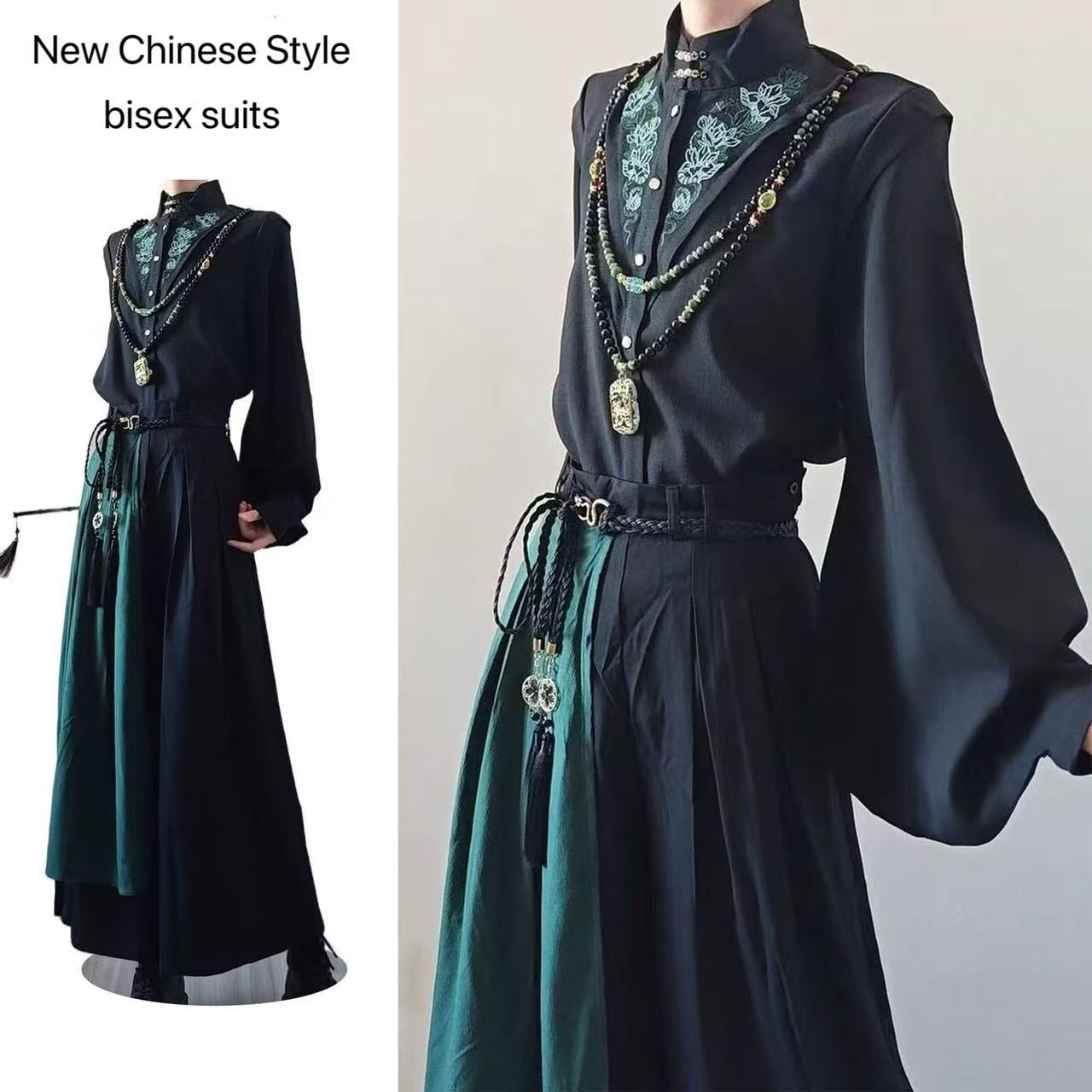 New Chinese Style Bisex Suits  - Street Fashion Outfit For Men 评论和价格
