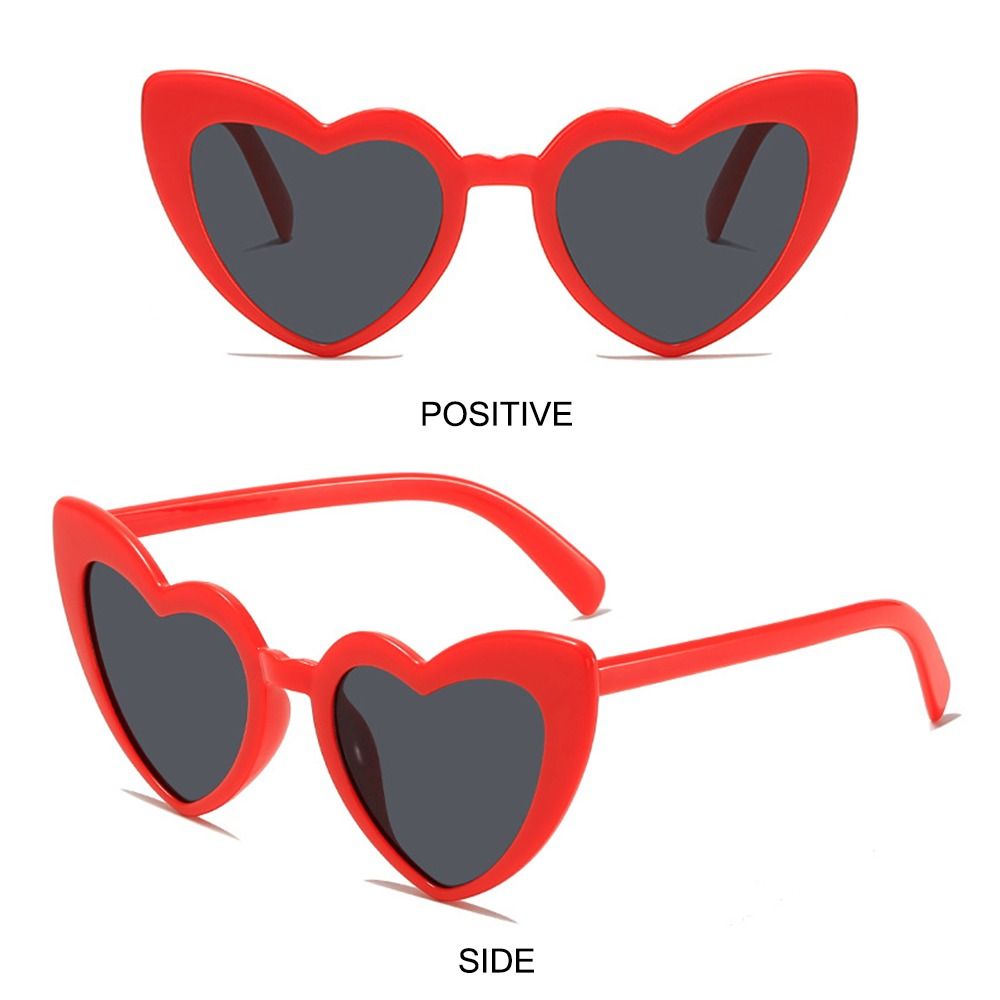 Heart-Shaped Sunglasses Vintag - Street Fashion Shoot 评论和价格
