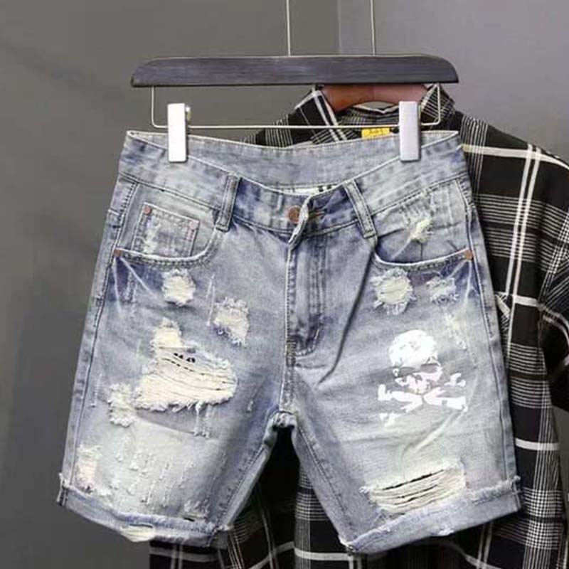 Summer Men's Worn Bead Hole Be - Street Fashion In Korea 评论和价格